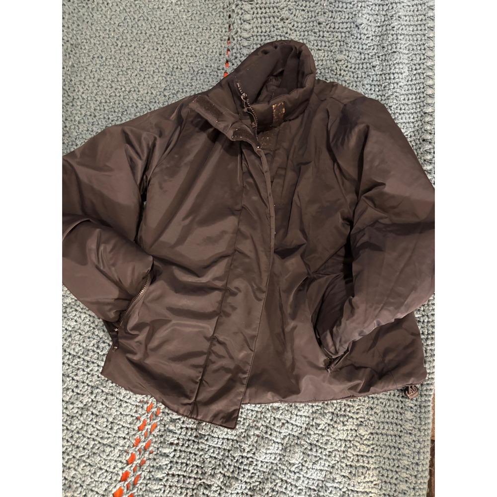 Calvin Klein Jeans Mens Black Puffer Jacket Full Zip Quilted Coat Small